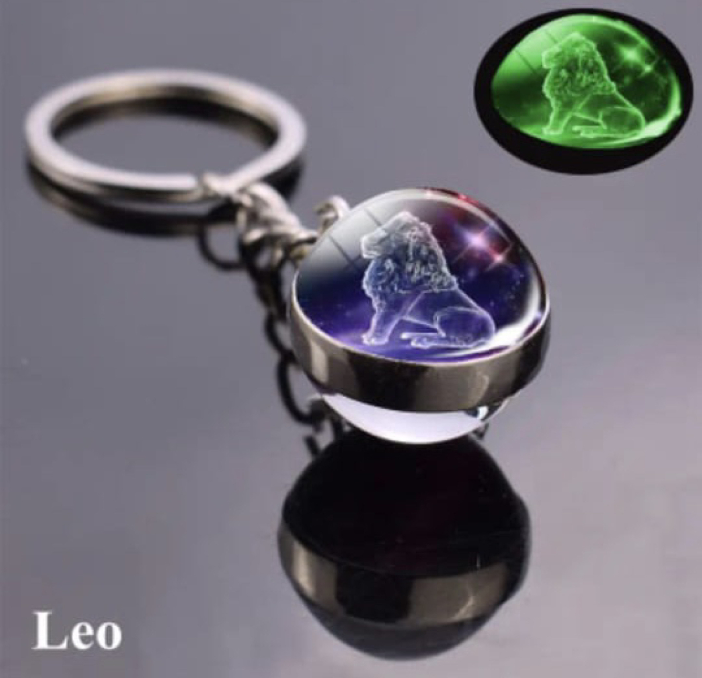 1pc constellation luminous keychain - photo 4