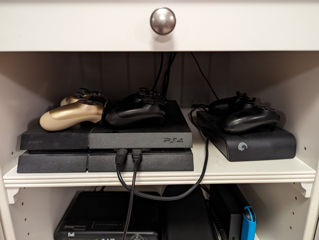 PS4 Slim 500GB, 3TB External HDD, 3x Controllers, 9x Games thumbnail