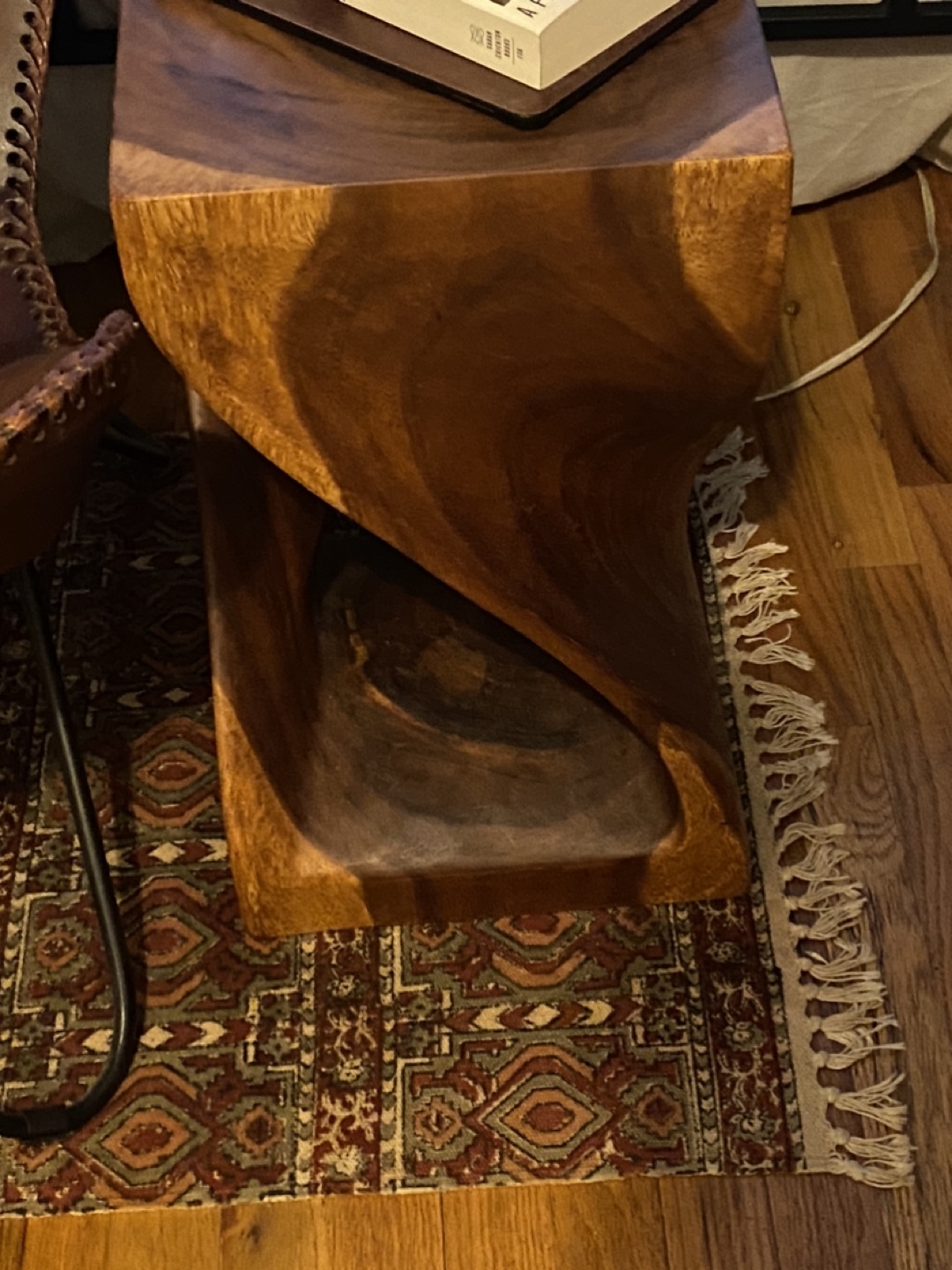 Small wood side table