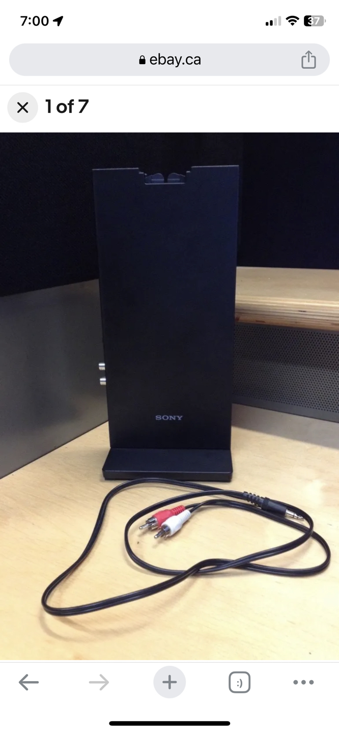 Sony Wireless Stereo MDR-RF985R RF Transmitter With Cables image indicator(7)