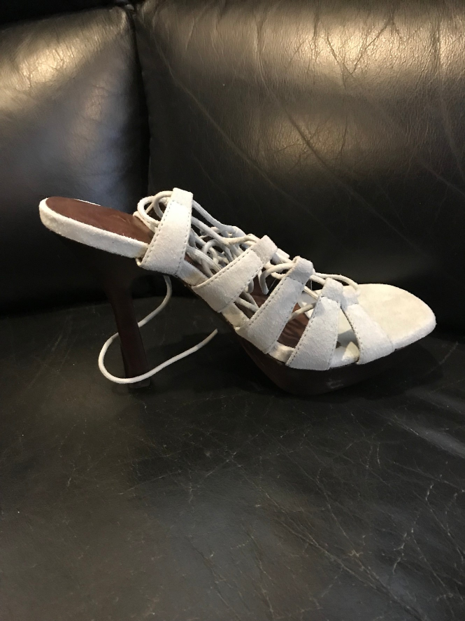 ALDO light blue heel with ankle strip wires image indicator(2)