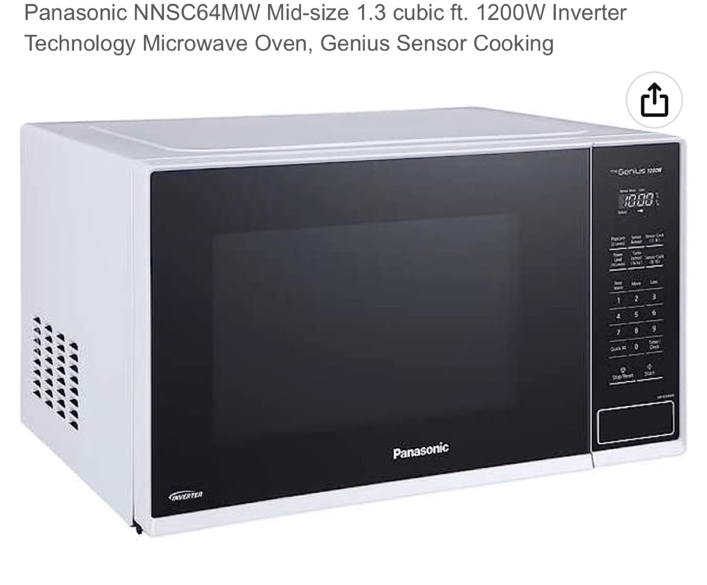 Panasonic Microwave oven (White) thumbnail