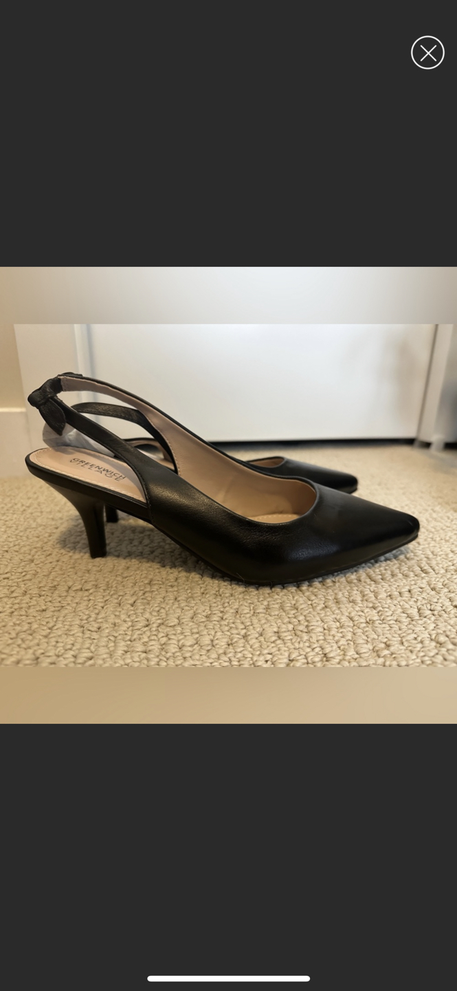 Greenwich Village Leather Pumps Size 8.5 thumbnail