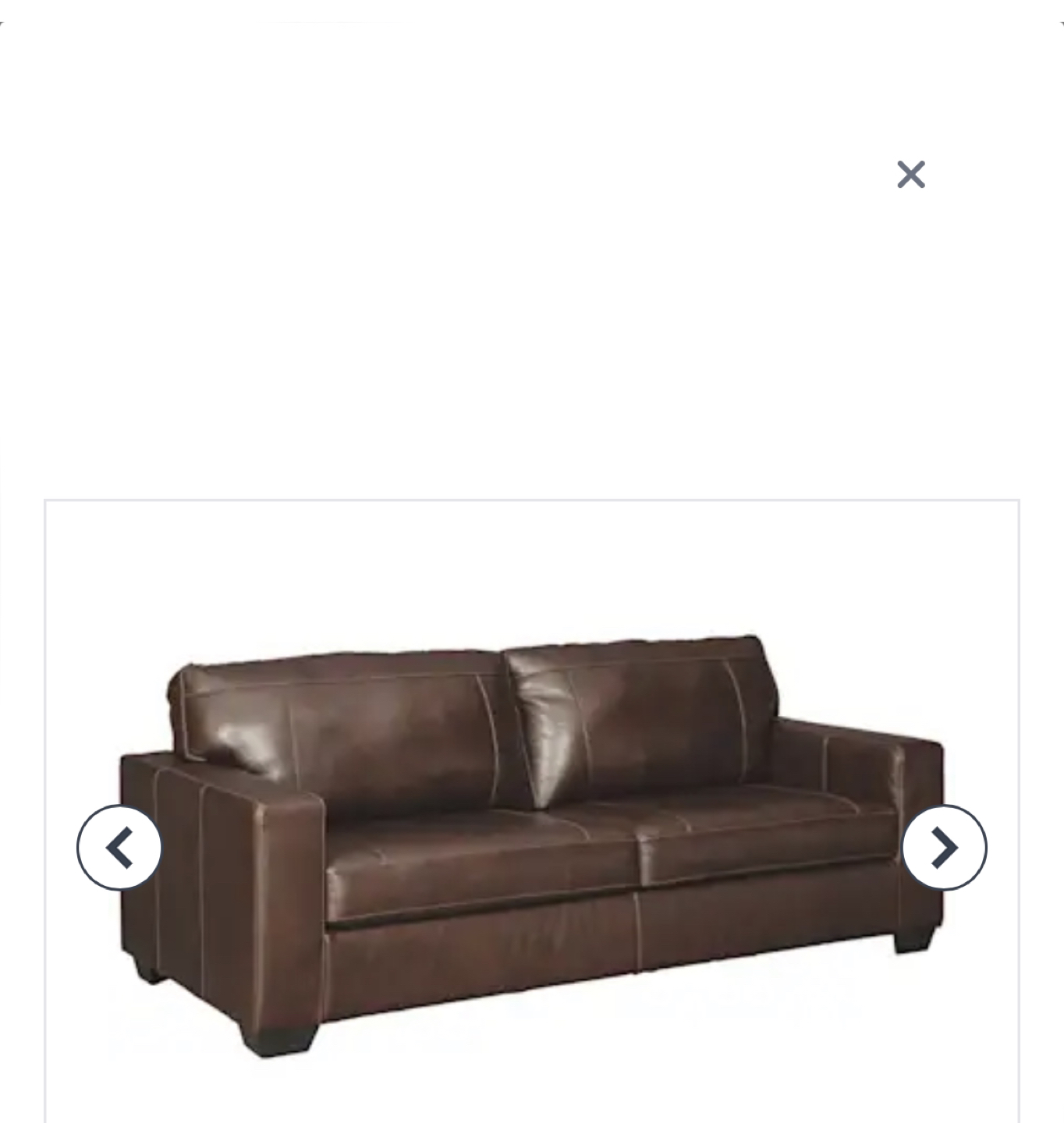 Leather Brand New-Tags on Morelos Queen Sofa-Bed image indicator(4)