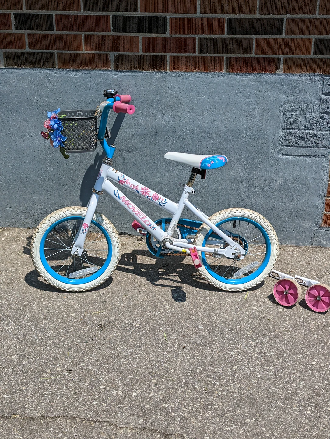 Movelo Girls Bike for Kids with Training wheels 4-6 years - photo 2