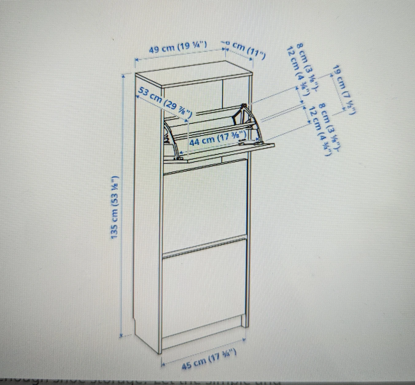 3 Compartment Shoe Cabinet - photo 4