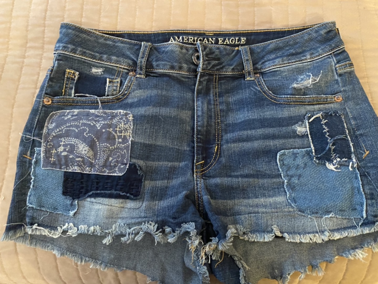 Women’s jean shorts size 30 W. American eagle thumbnail