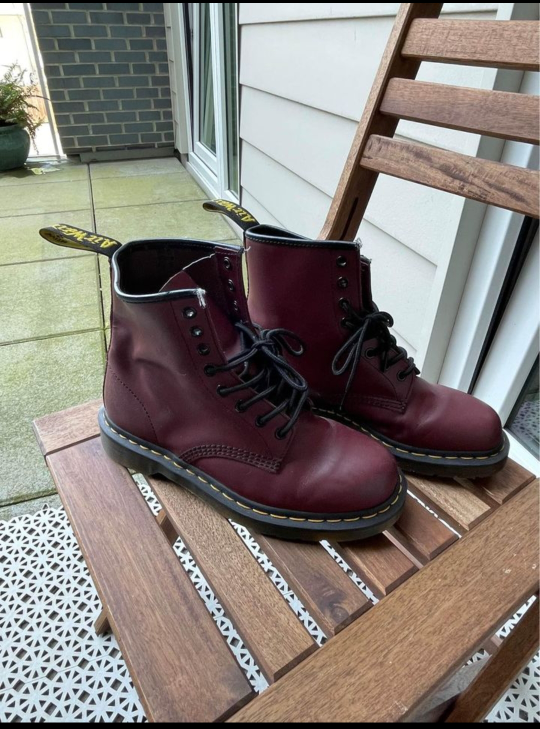 Doc Martens Boots - Burgundy thumbnail