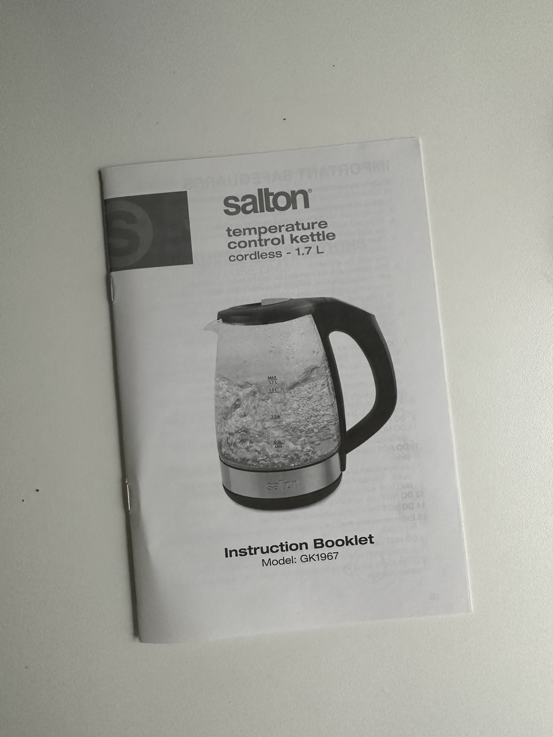 Salton Kettle (1.7L) - photo 3