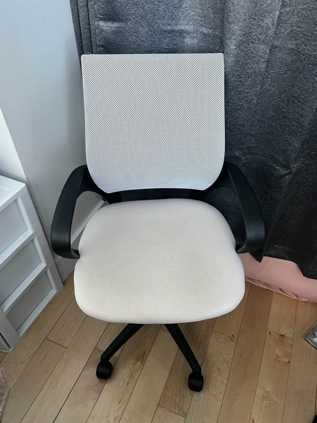 Home Office Desk Chair, White Computer Chair with Lumbar Support - photo 4