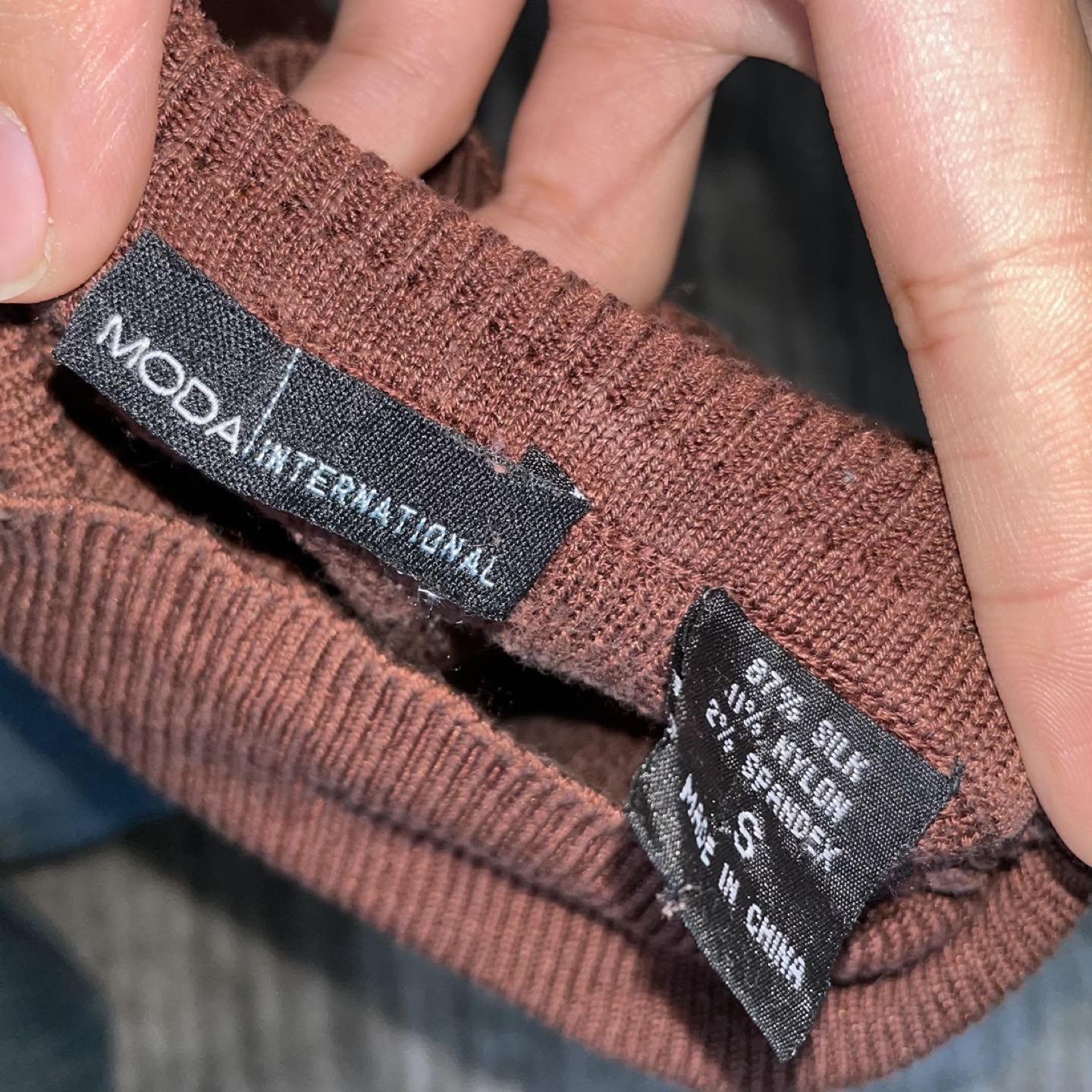Brown Turtleneck Tank Top - photo 2