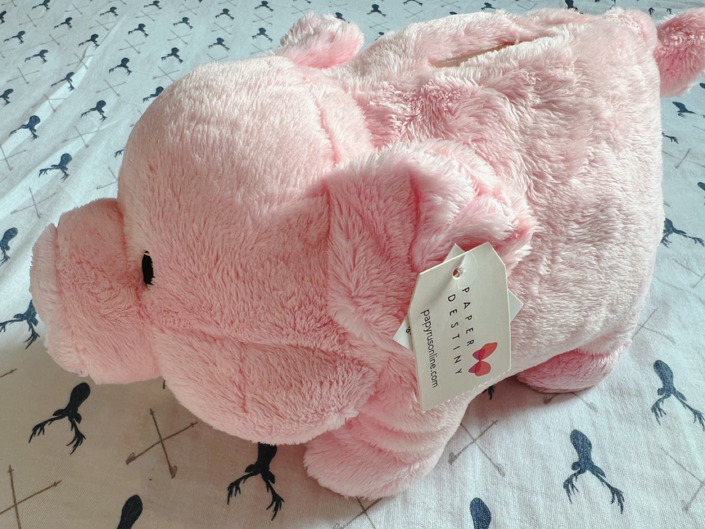 Papyrus Fluffy Piggy Bank Brand New - photo 2