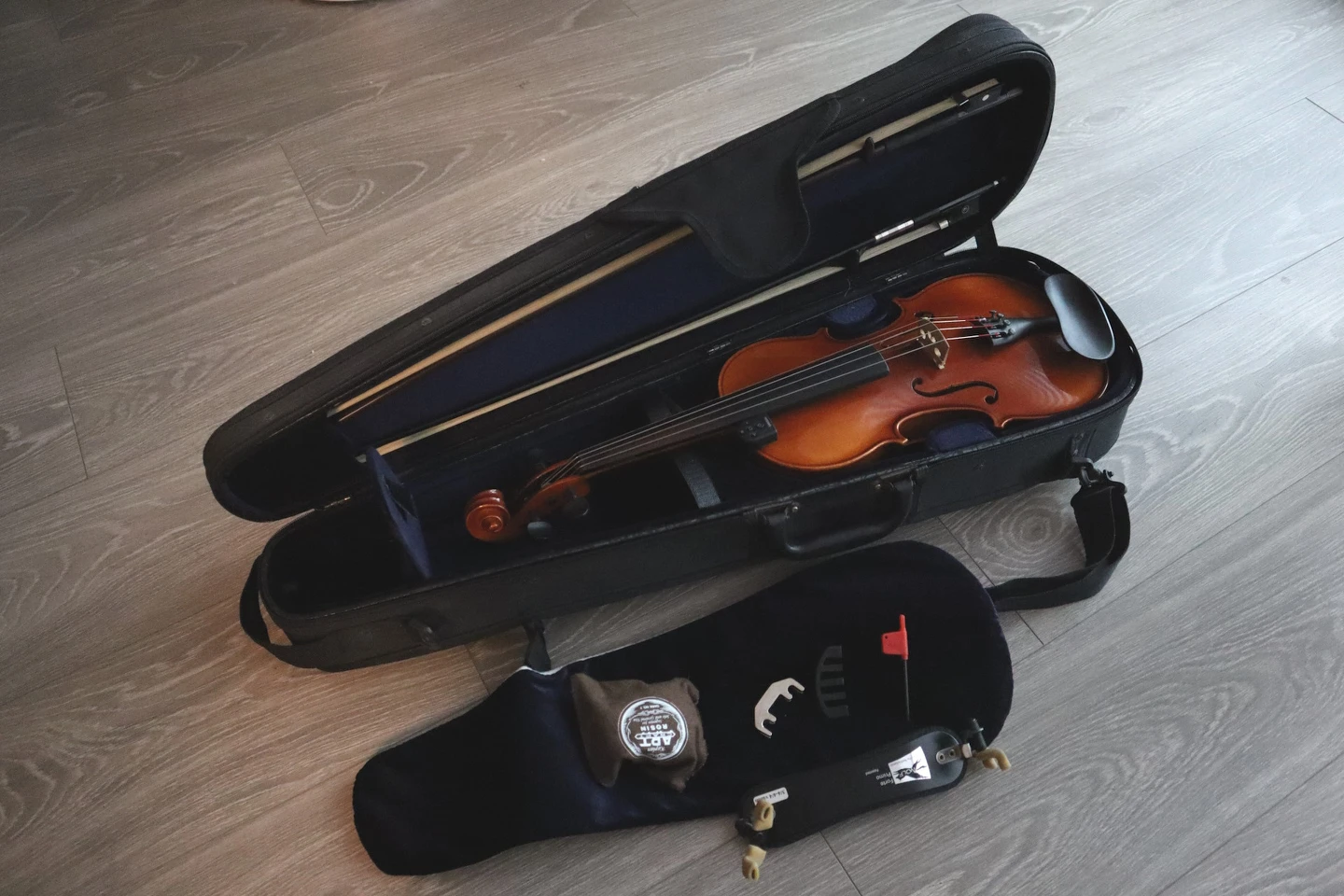 Strunal 4/4 Violin Kit (hard case, 2 bows, shoulder rest) - photo 2