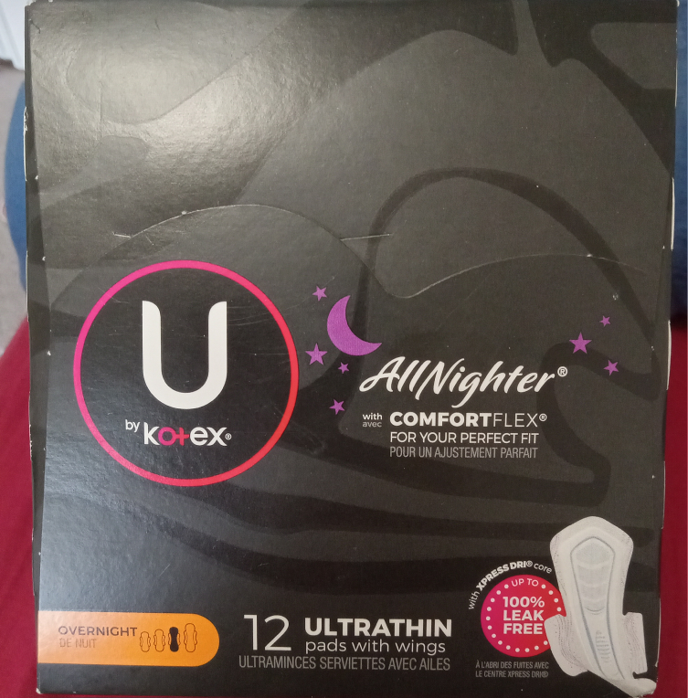 Kotex All Nighter 12 Overnight Ultra Thin Pads with wings thumbnail