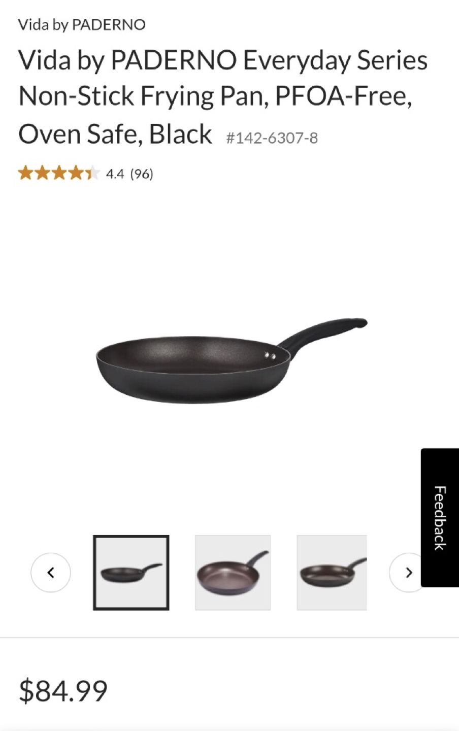 Vida by Paderno Frying pan 28cm image indicator(2)