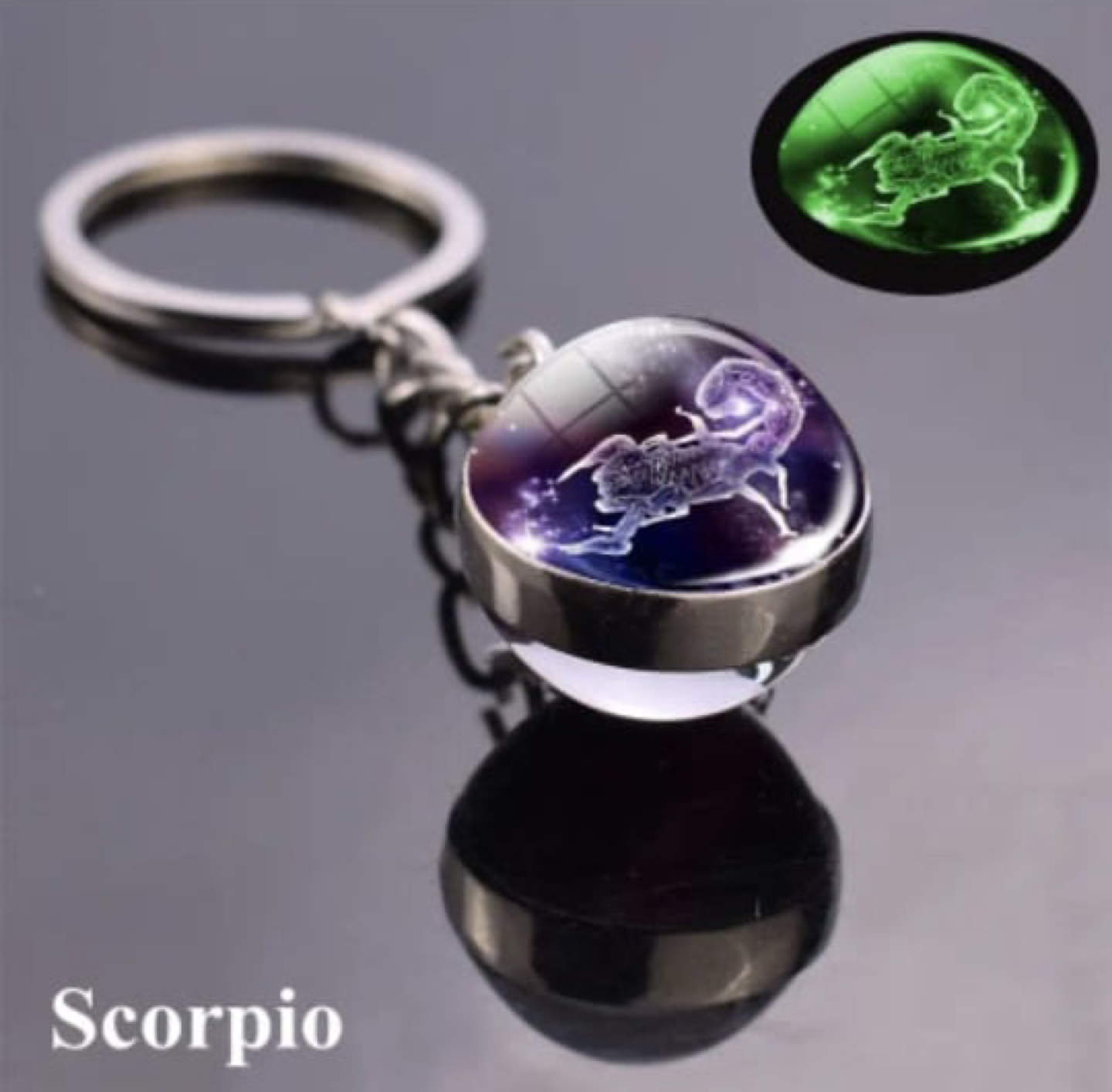 1pc constellation luminous keychain - photo 5