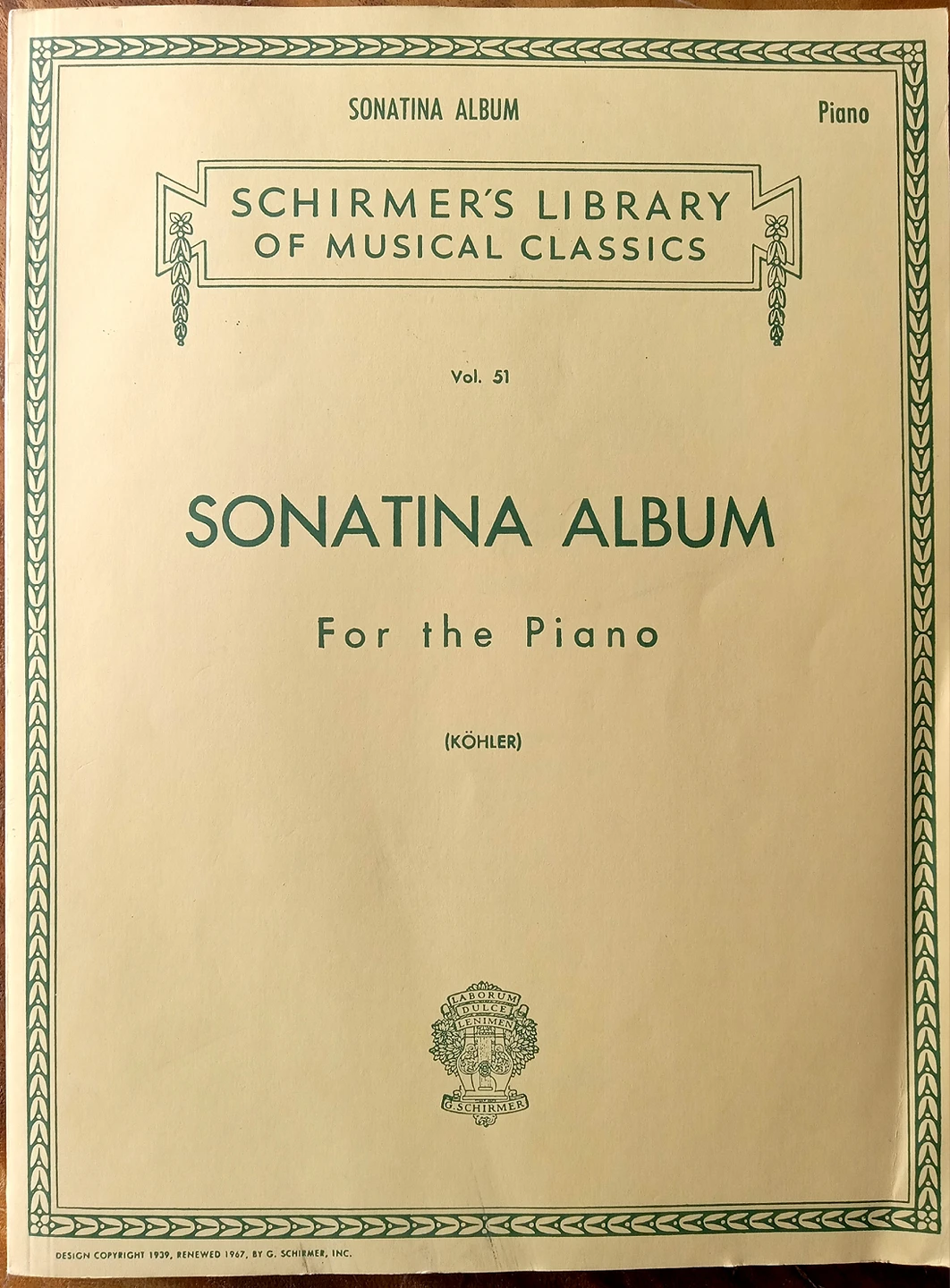 Sonatina Album for the Piano