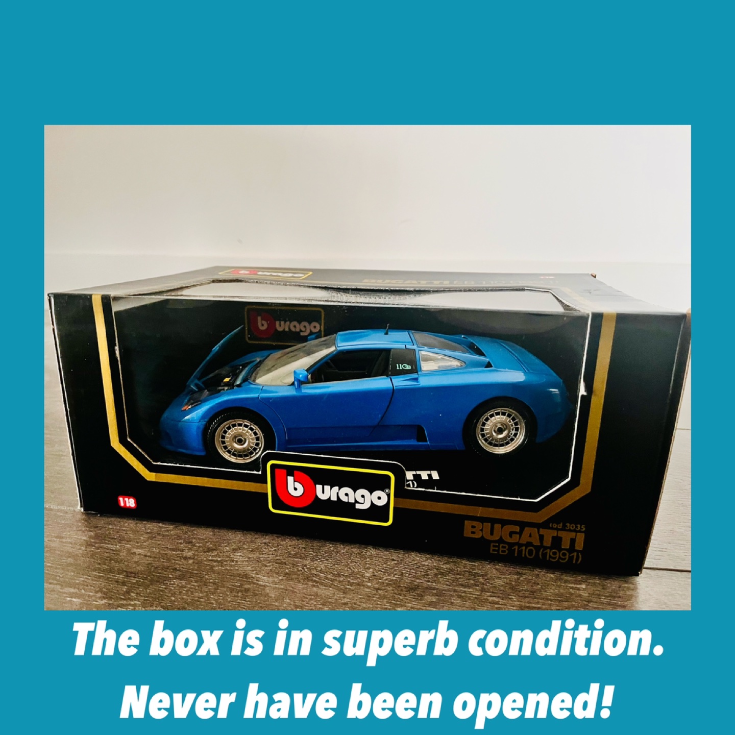 Burago Bugatti  11GB 1:18 scale Die-cast 1991 Made in Italy image indicator(2)