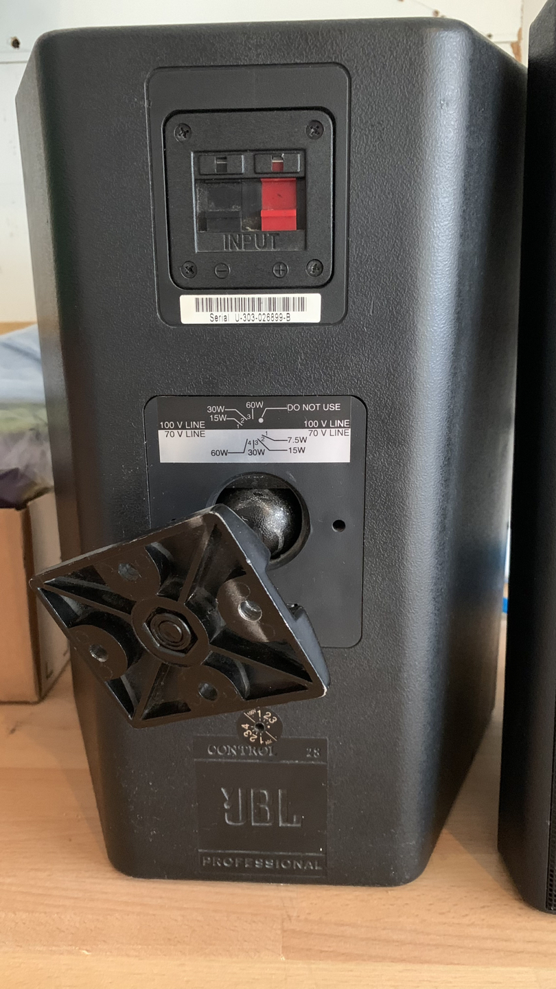 Good condition Black color JBL Control 28 speakers - photo 4