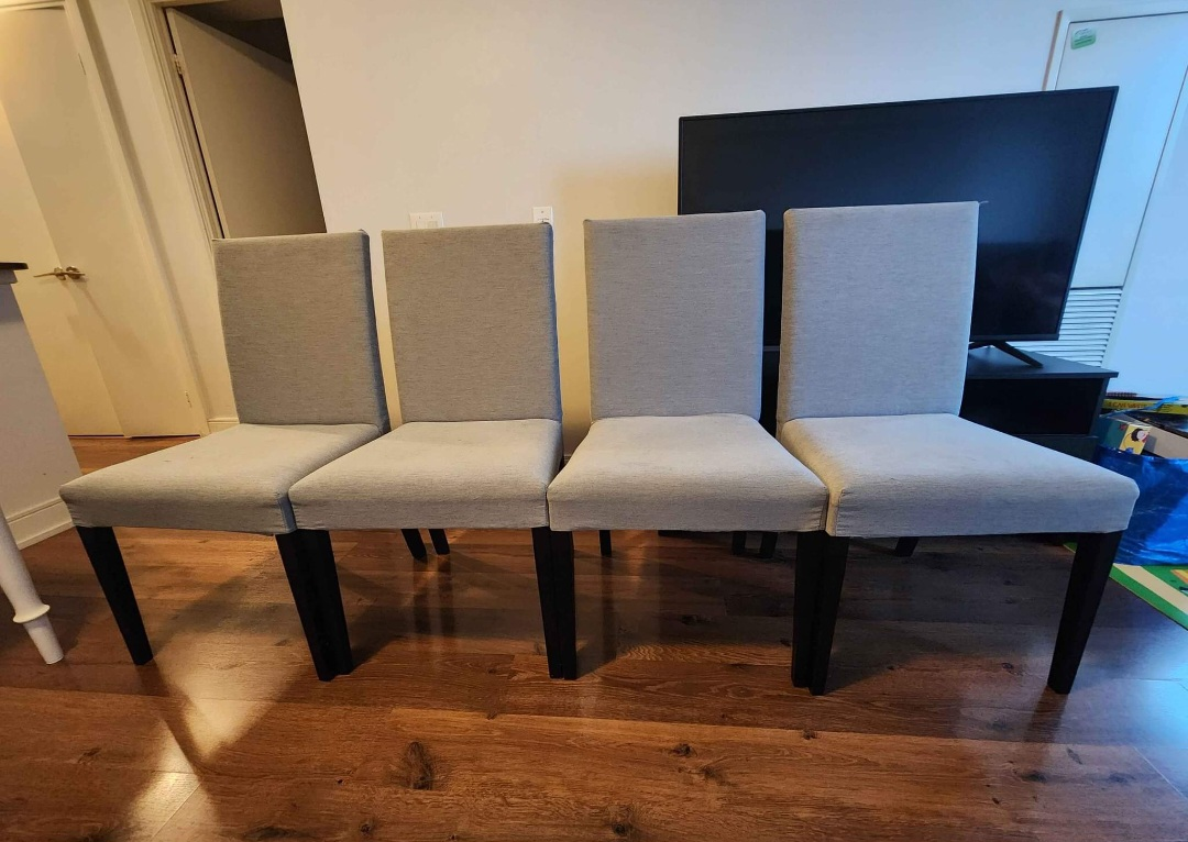 4 Ikea bergmund chairs