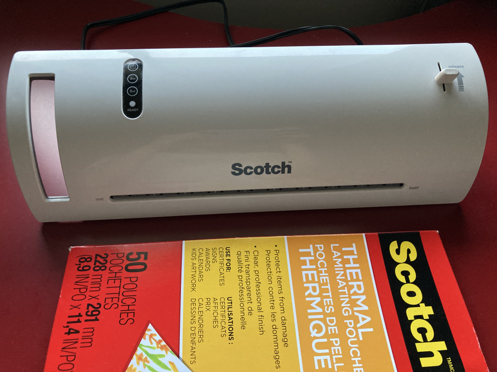 Thermal Laminator + 30 Laminating Pouches