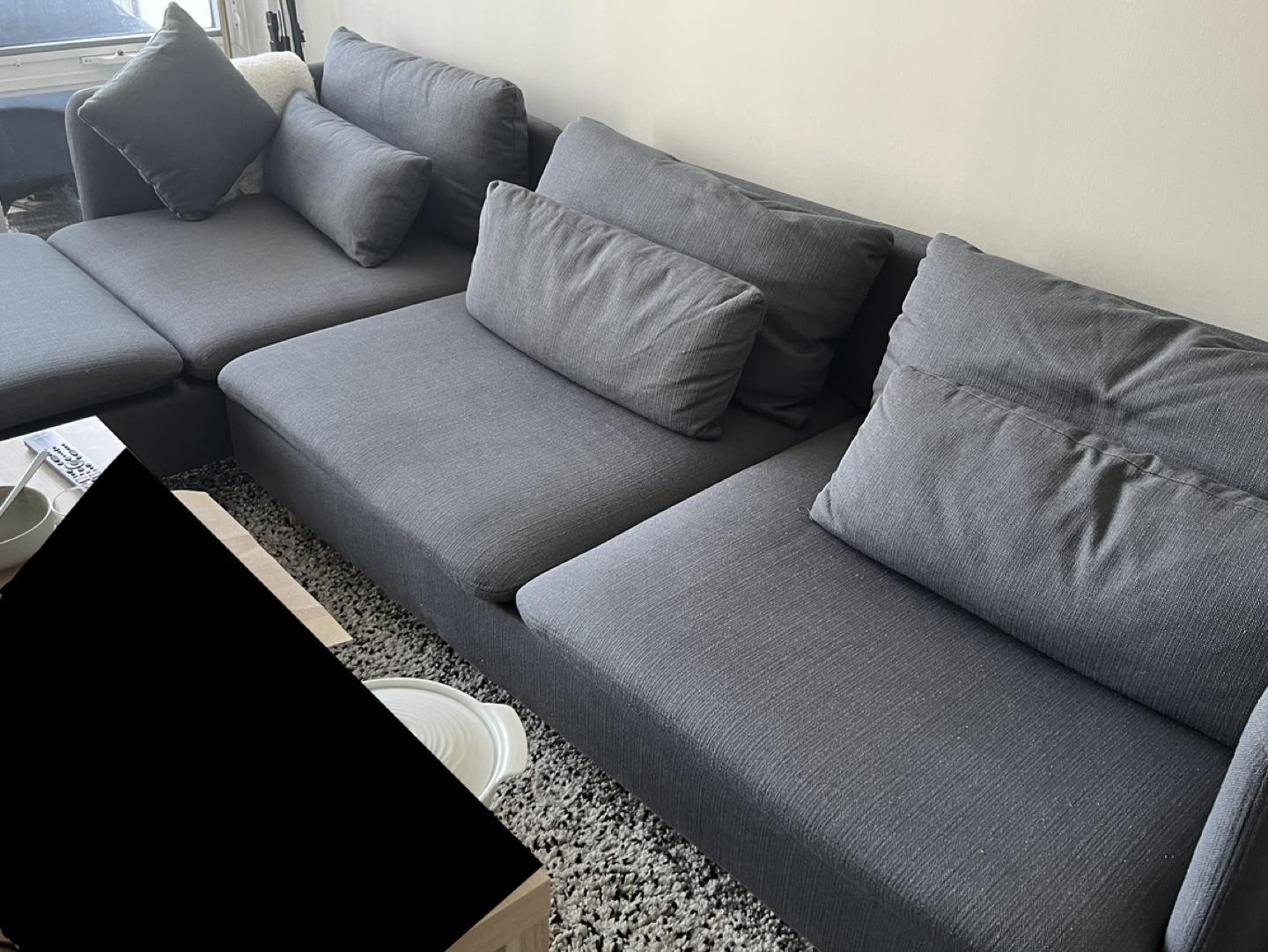Dorrell 114.5" Wide Reversible Sofa & chaise (includes Pillows) - photo 3