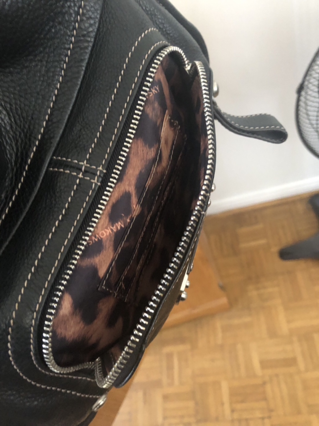 Designer vintage leather bag( B. Makowsky) - photo 4