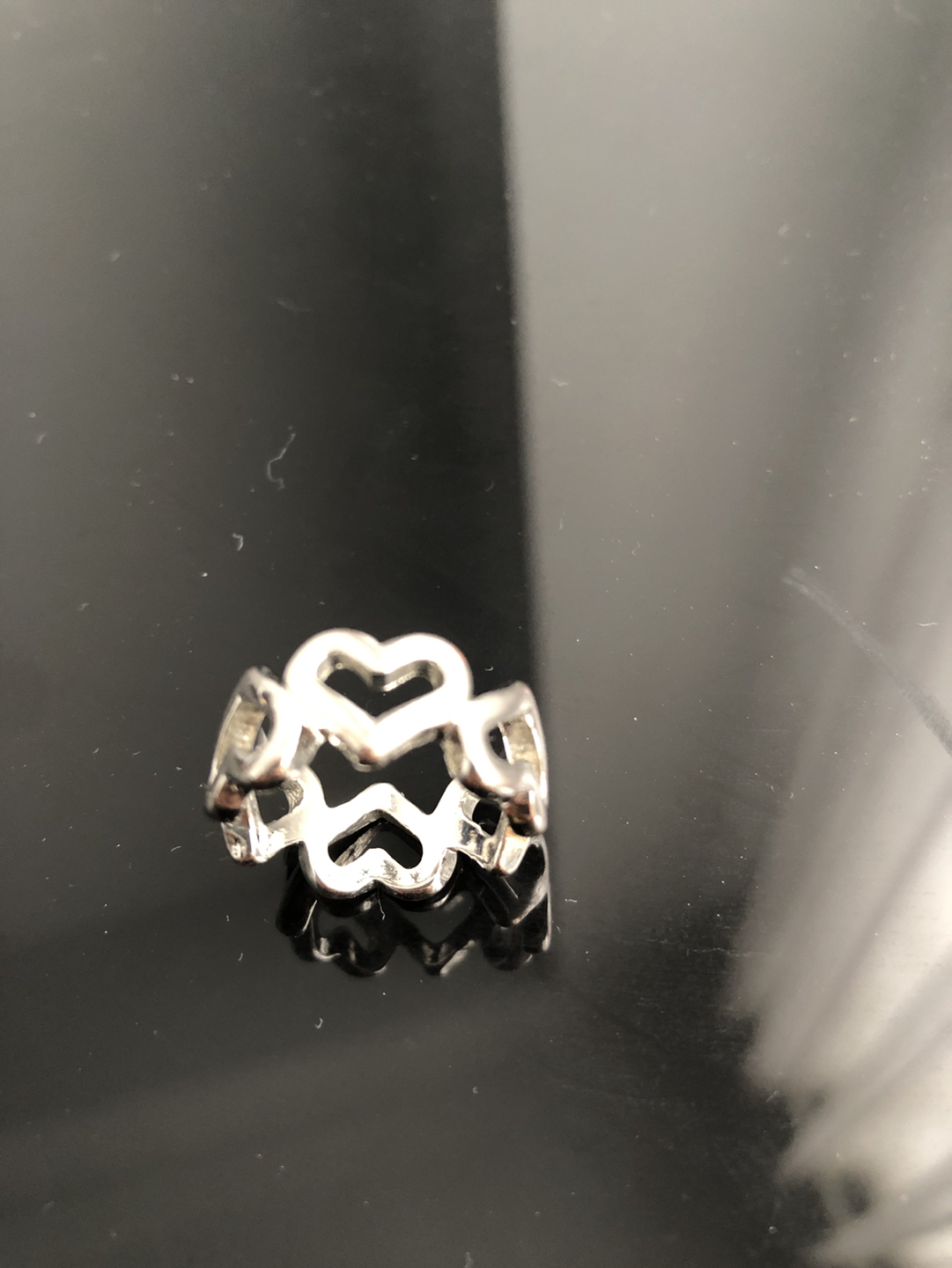 Silver heart rings - photo 2