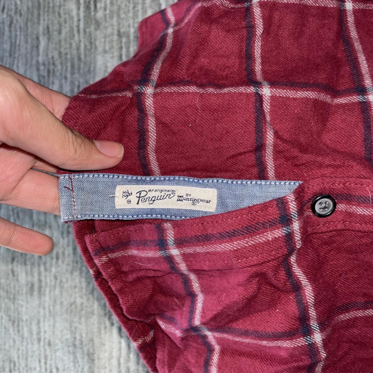 Red Plaid Penguin Flannel Longsleeve - photo 3