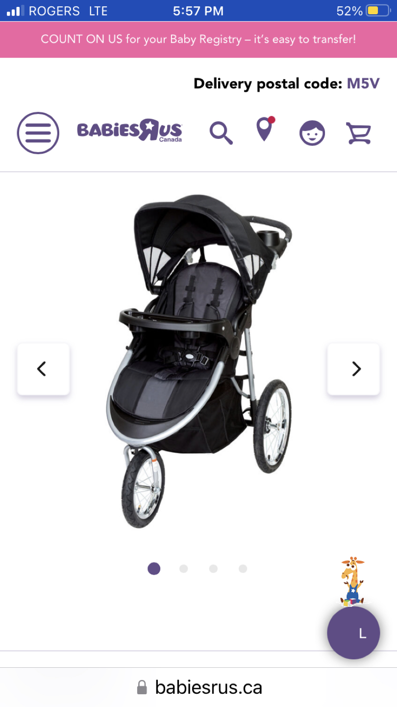 Stroller-Baby Trend Cityscape Jogger plus 2 stroller covers image indicator(8)