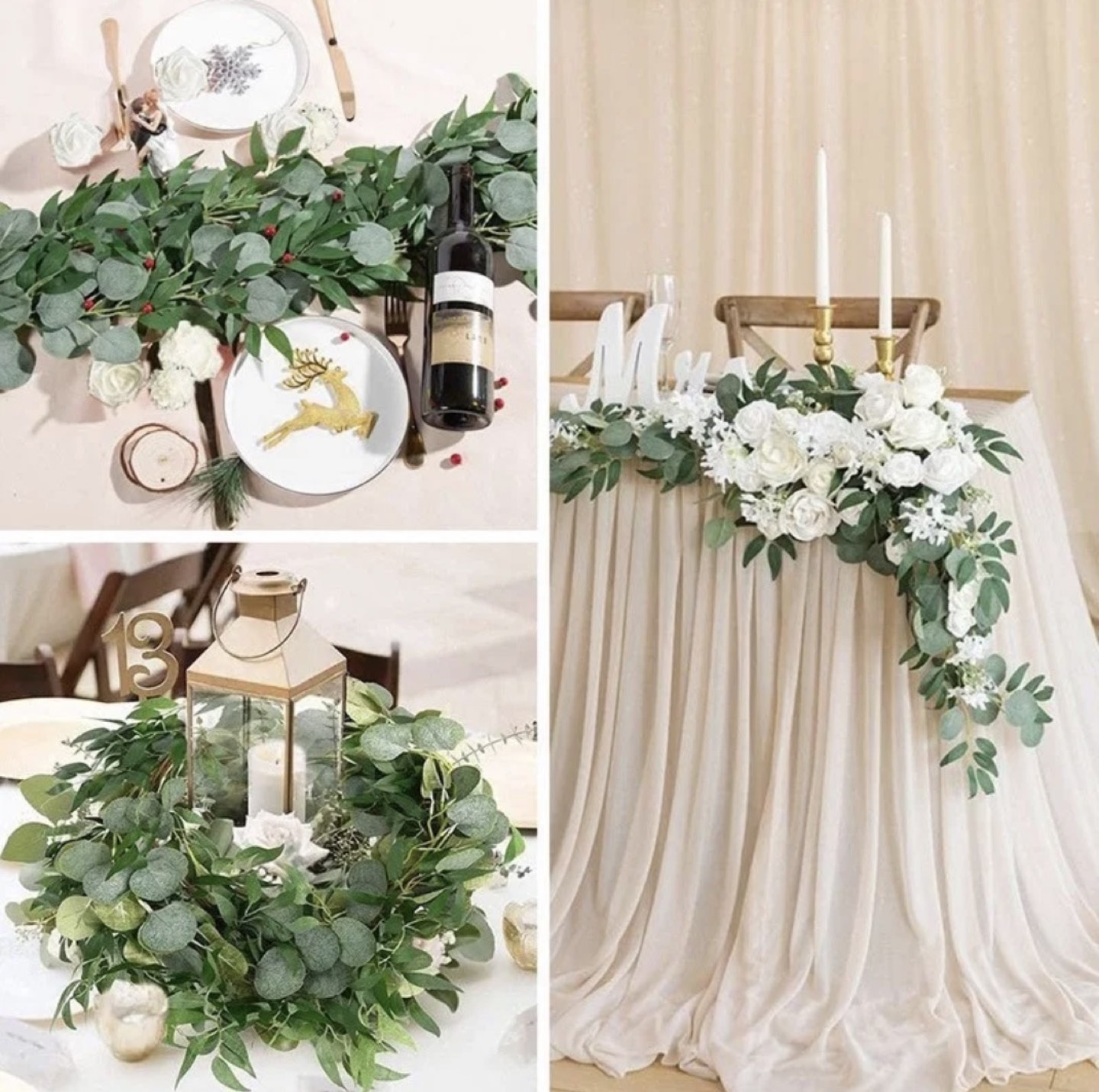 10 x Artificial Eucalyptus Garland for Wedding - photo 3