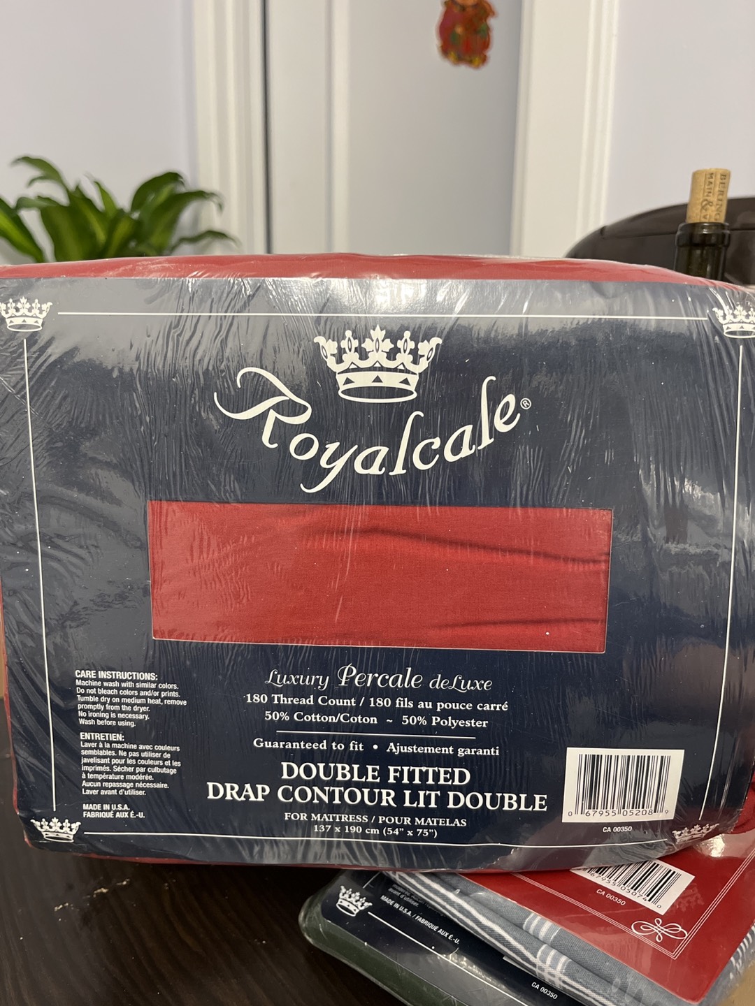 🎅🏻🎄Royalcale Double Red Fitted Sheet