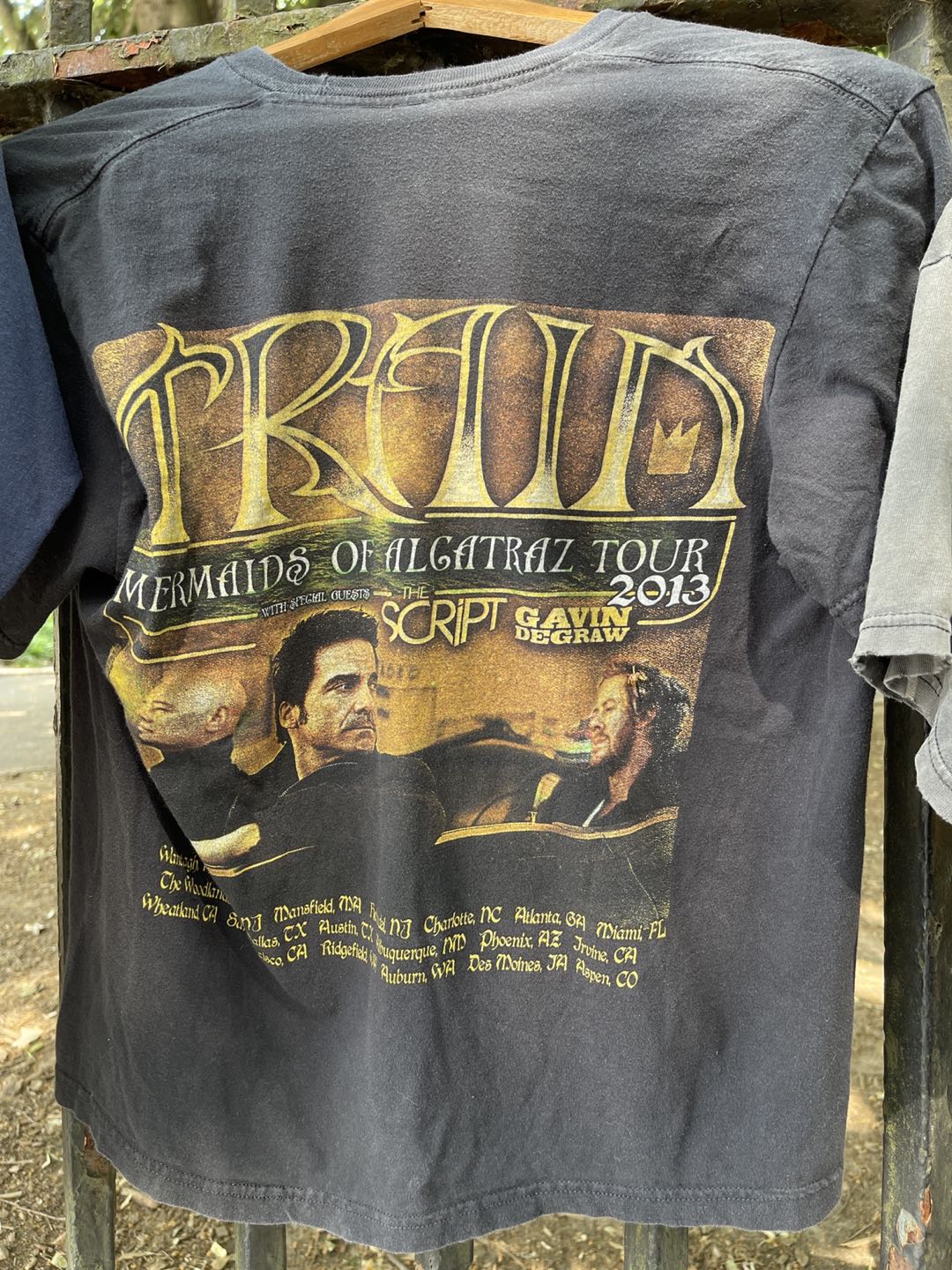 Mermaids of Alcatraz 2013 tour T-shirt