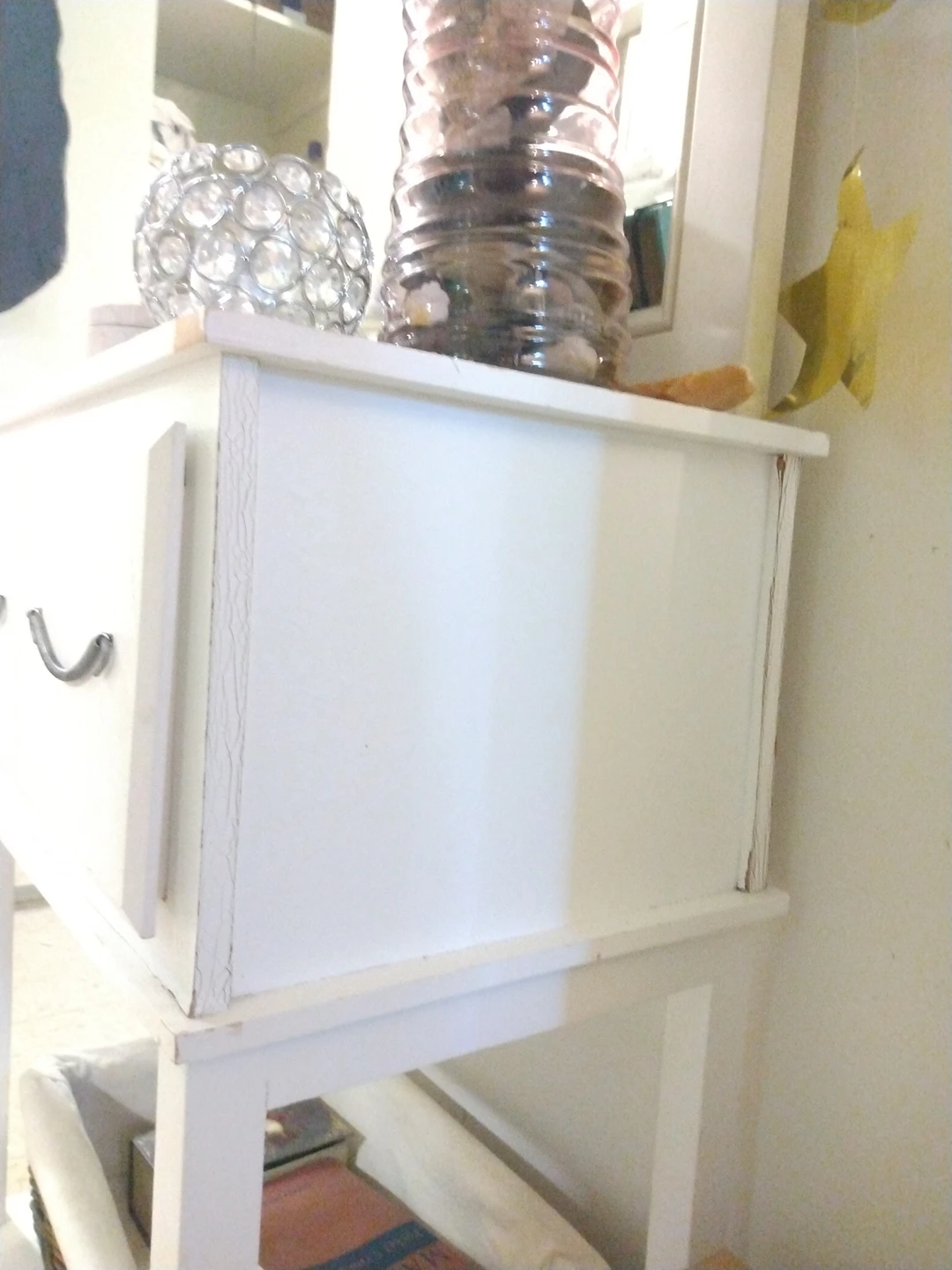 Antique Wooden Vanity with Mirror/ 2 Drawers - photo 2