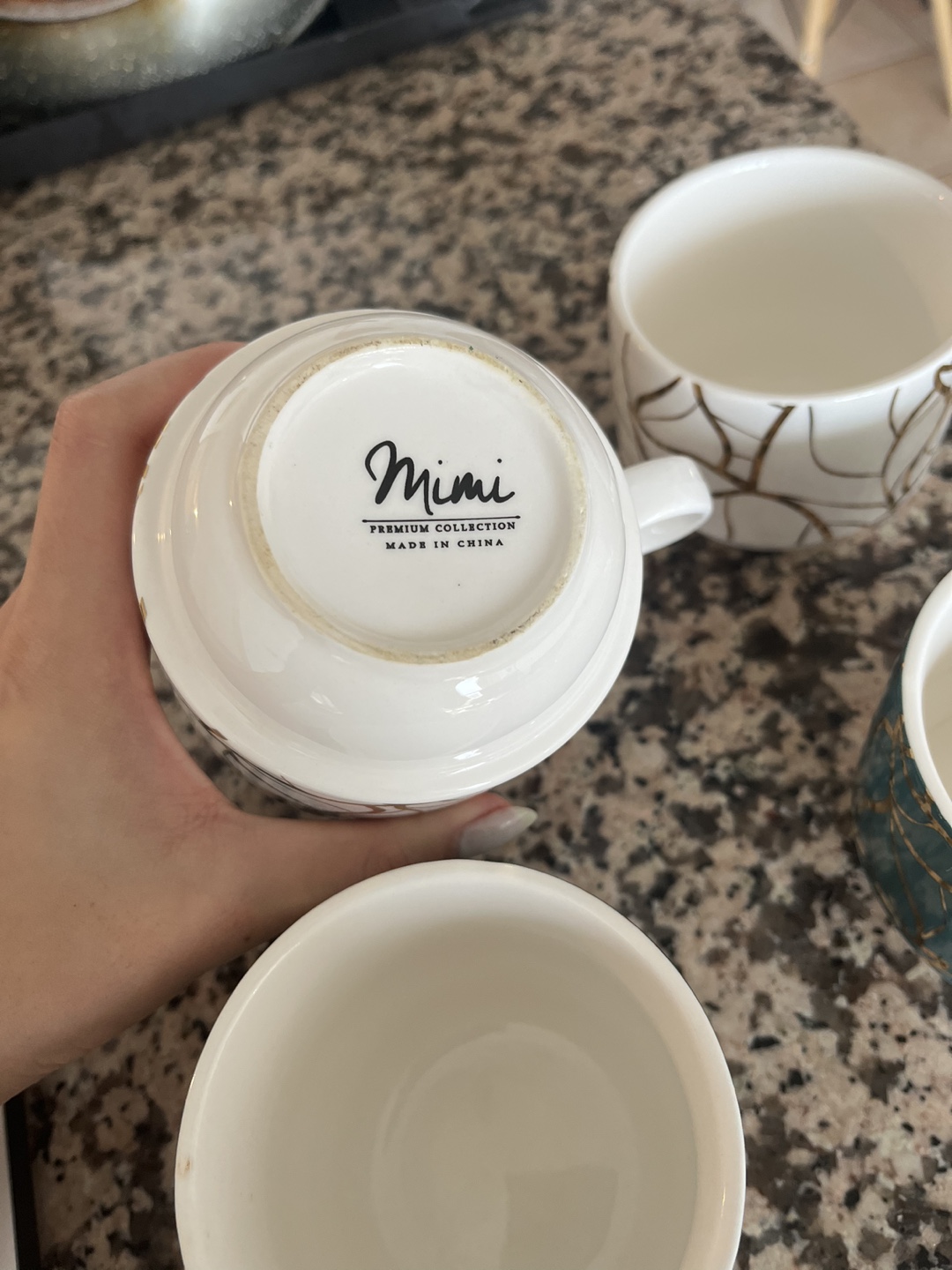 4 Trendy Stackable Tea Cups - photo 3
