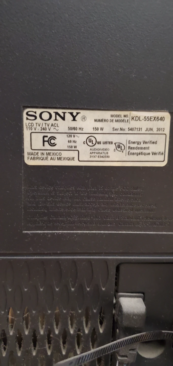Sony 55 inch smart tv kdl55ex640 with wall mount - photo 2