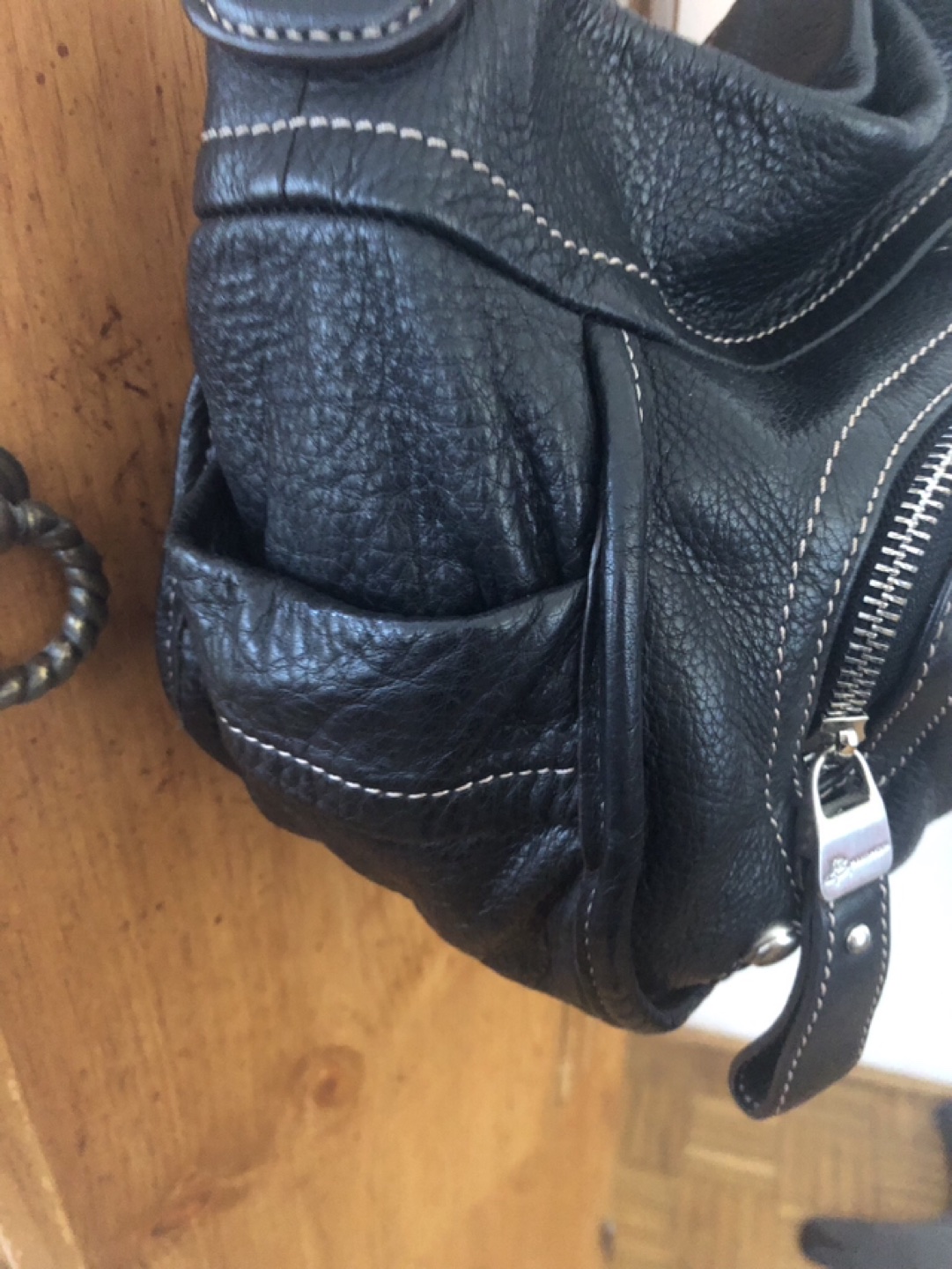 Designer vintage leather bag( B. Makowsky) - photo 2