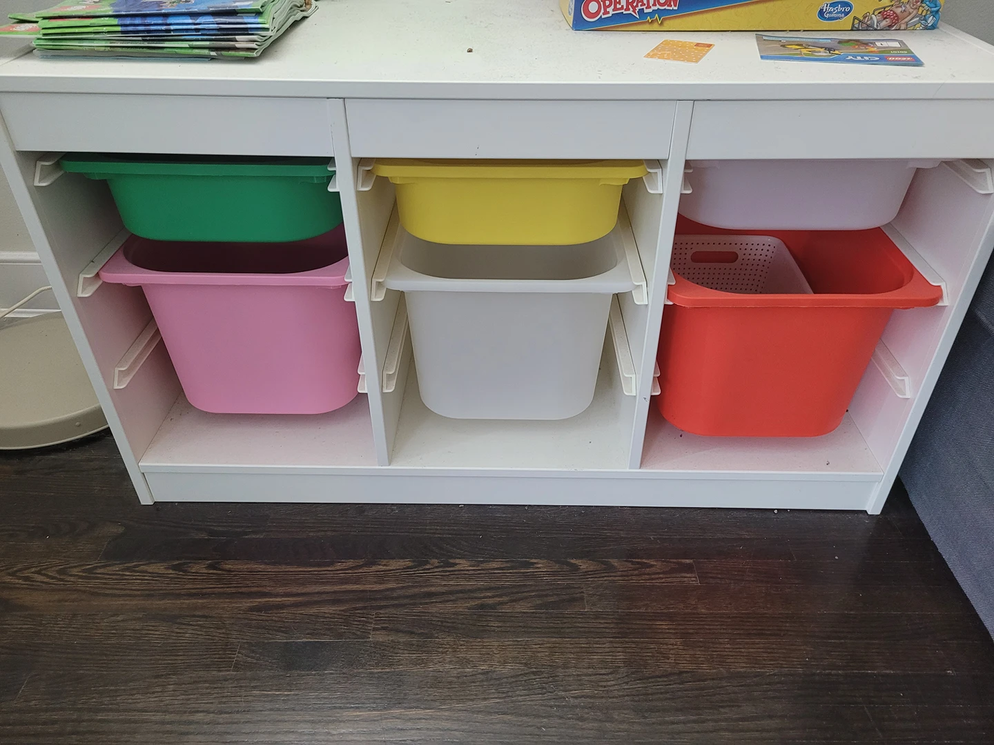 Shelf made to store toys and etc. From Ikea