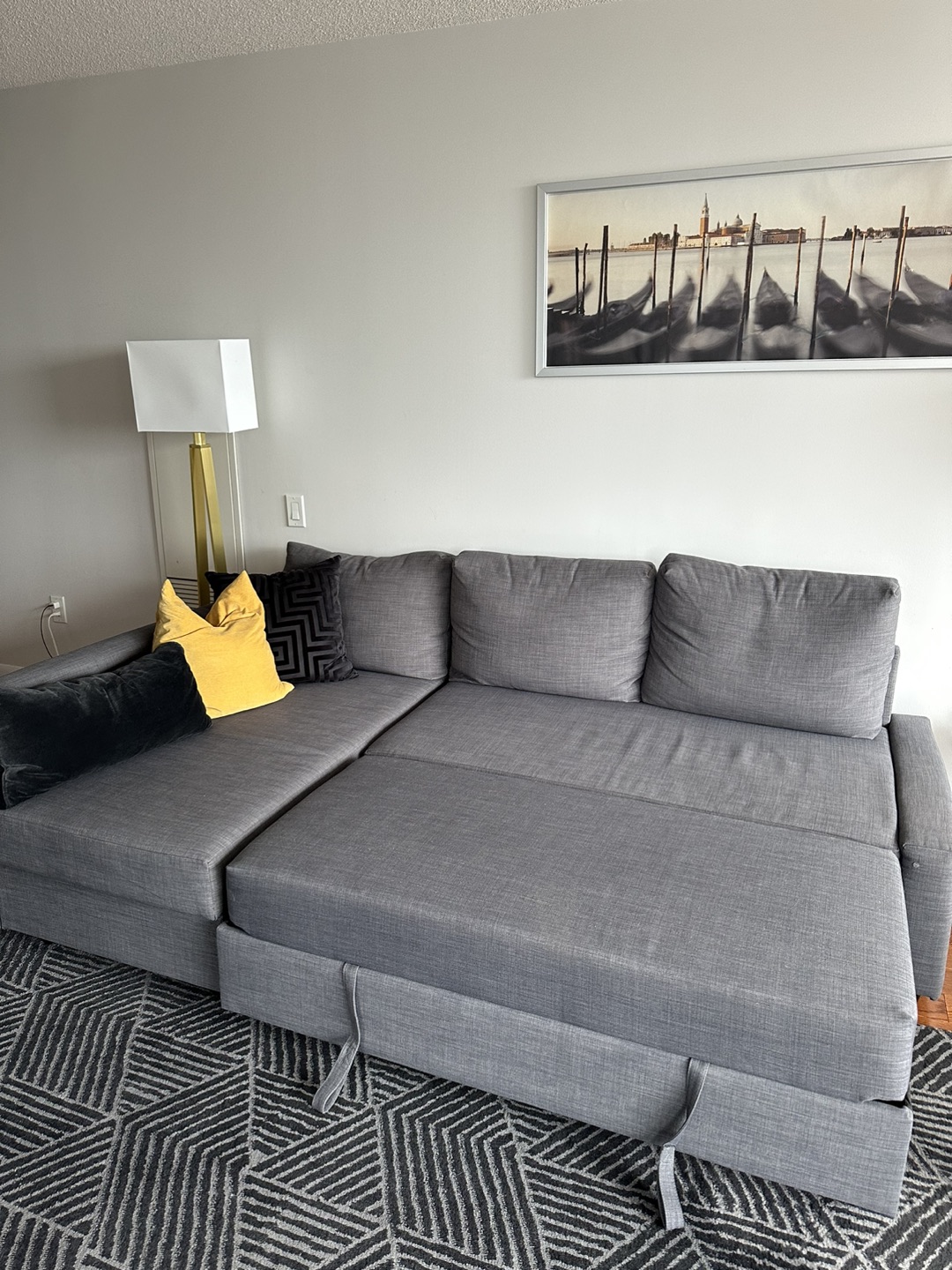 IKEA Grey Sofa Bed - photo 3