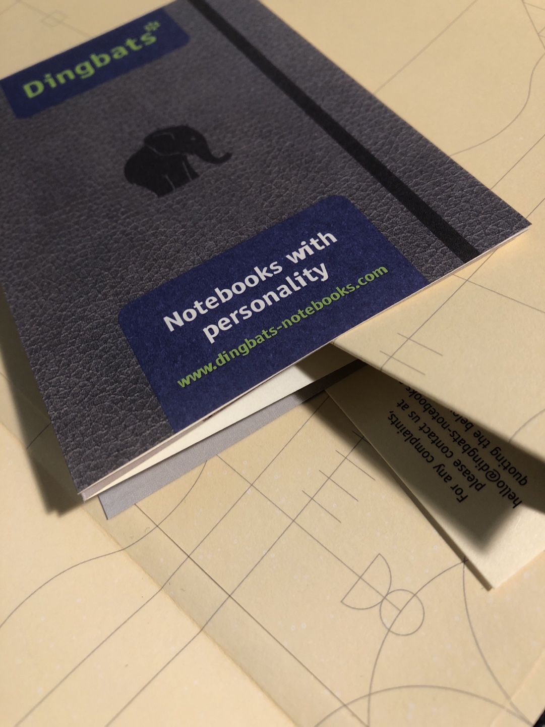 Dingbats X Shopify Leather Grid Notebook w/ purchase number image indicator(3)