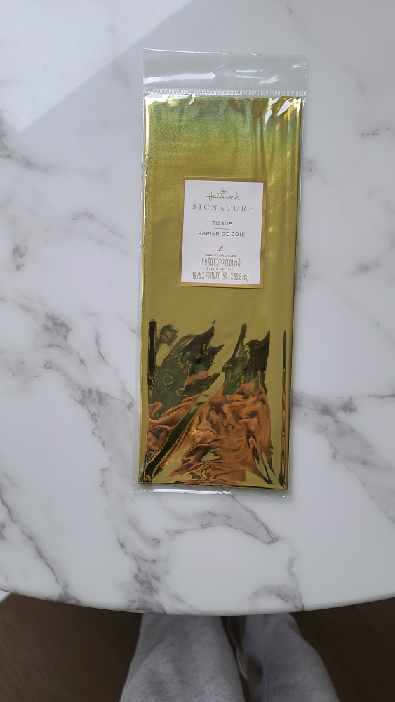 #FREECYCLE Hallmark gift tissue (gold)