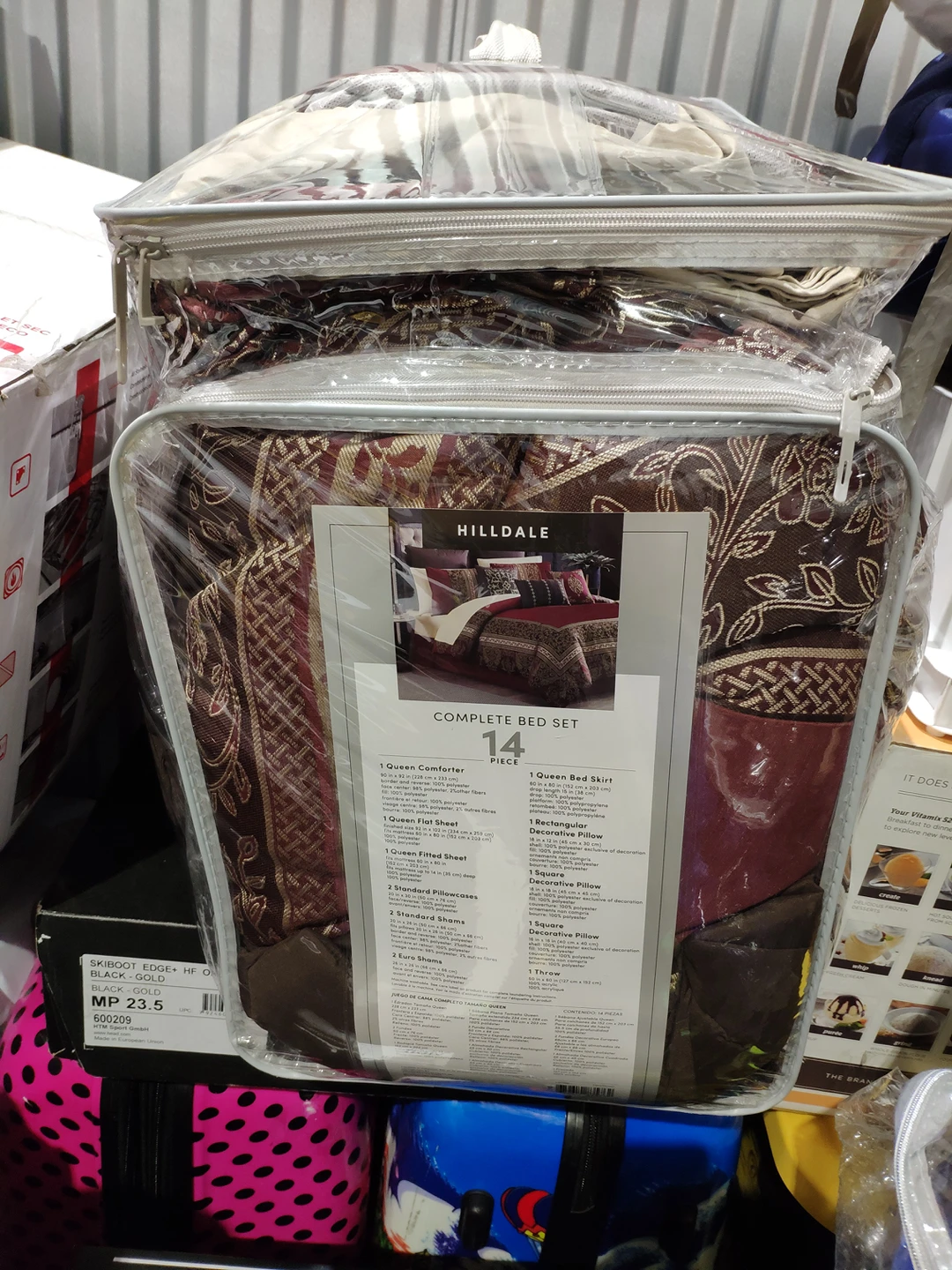 Queen size 14pc complete bed set - photo 3