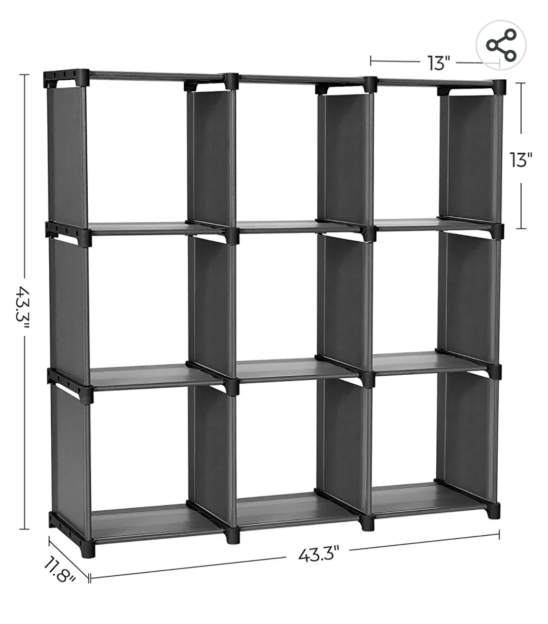 DIY assembly cube shelves