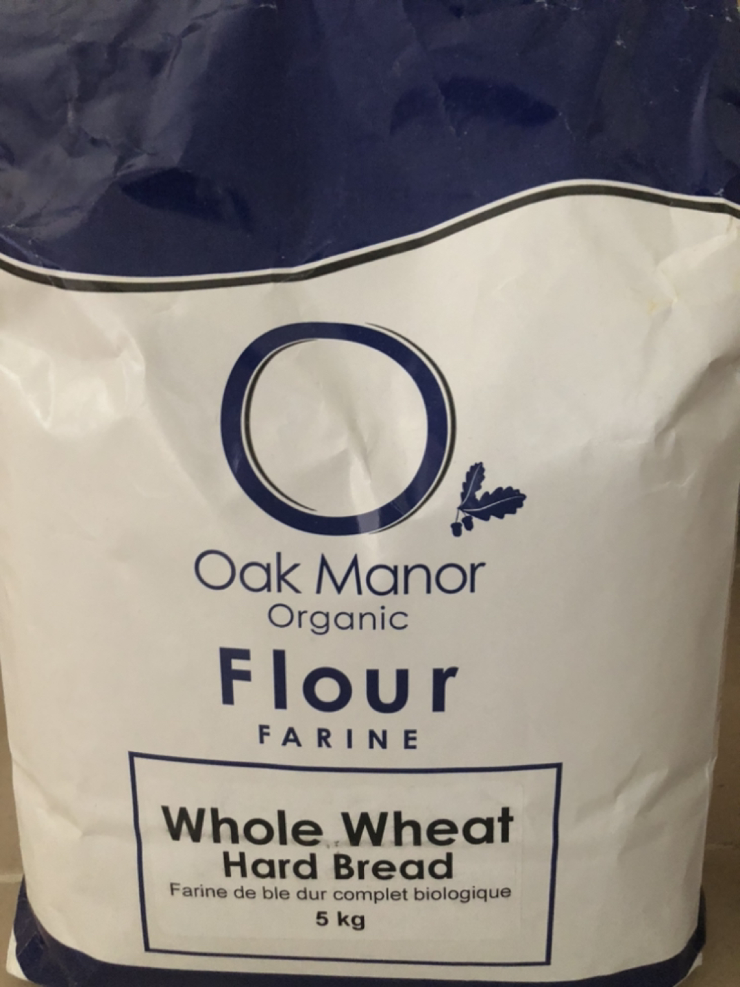 Oak Manor 5kg Organic Whole Wheat Flour #freecycle