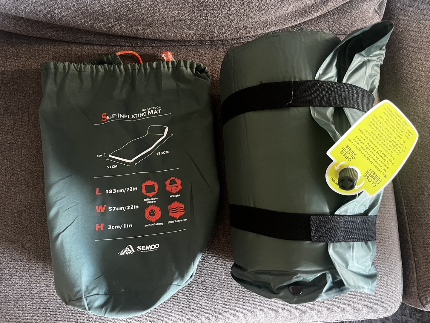 Camping / hiking / beach bed