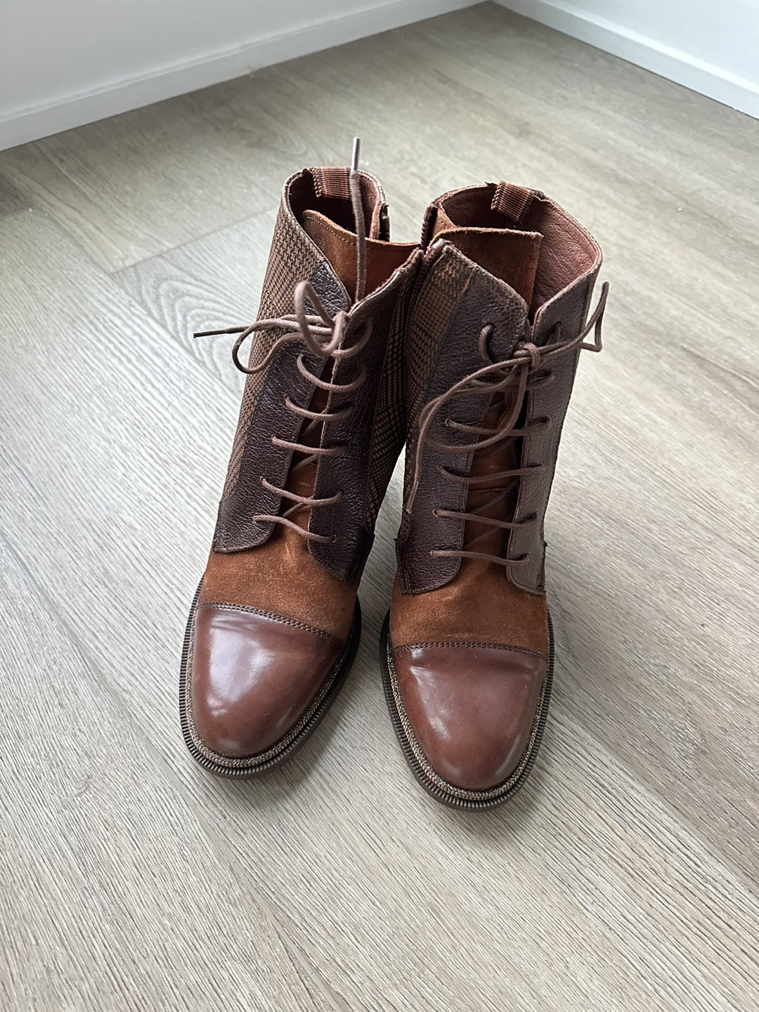 Cognac Leather Ankle Boots image indicator(2)