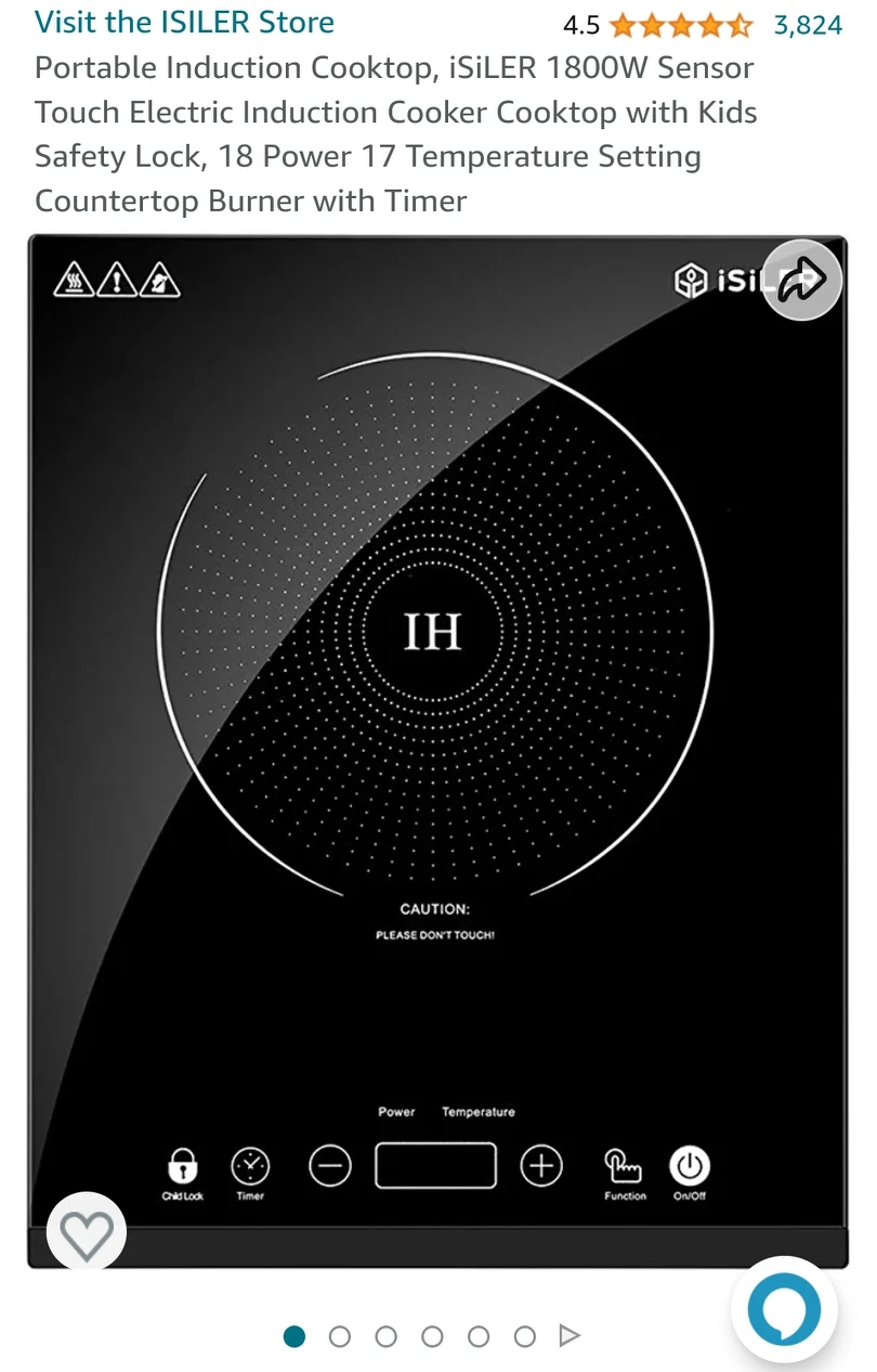 portable induction cooktop