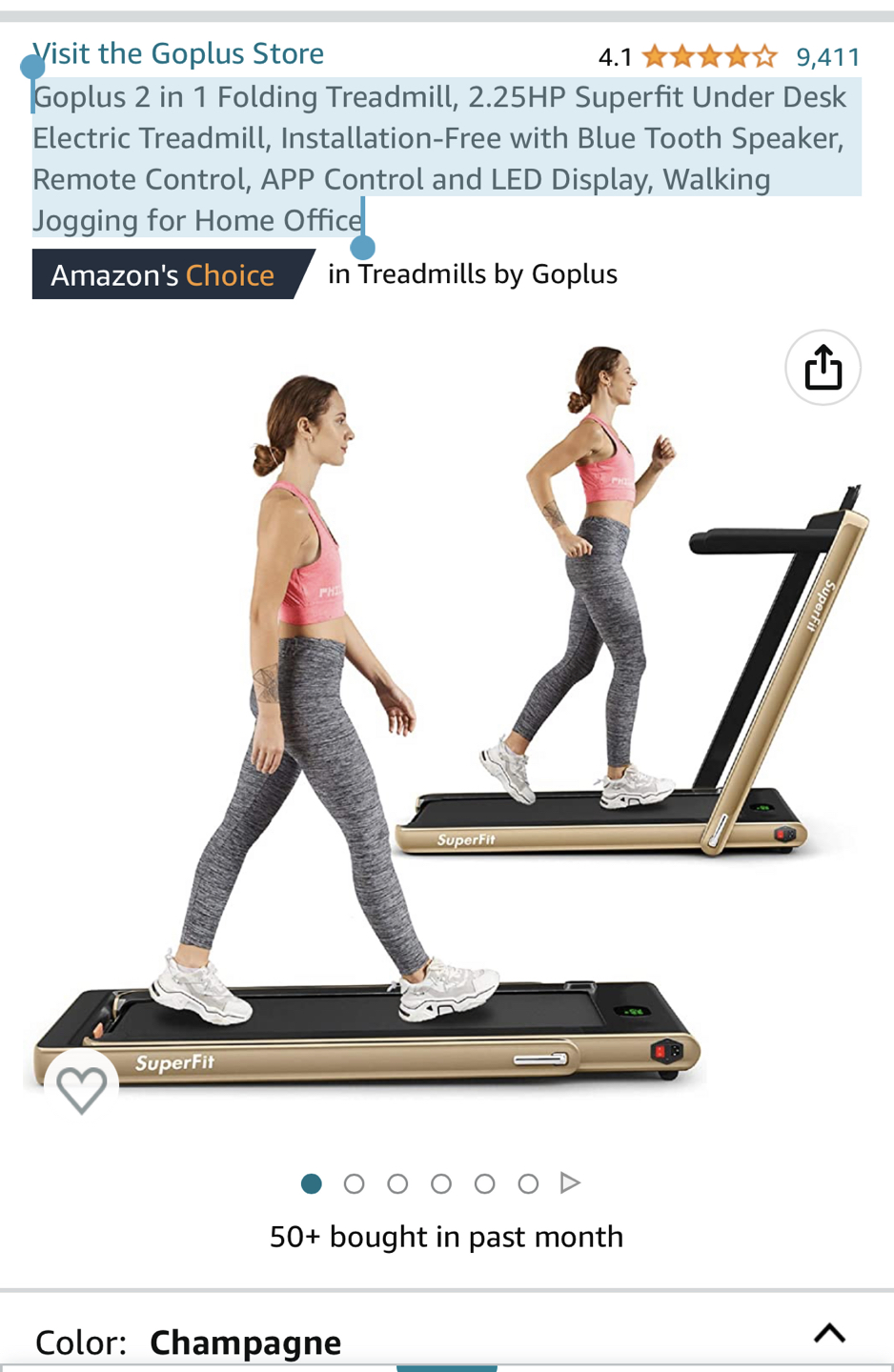 Walking and running folding treadmill - photo 2