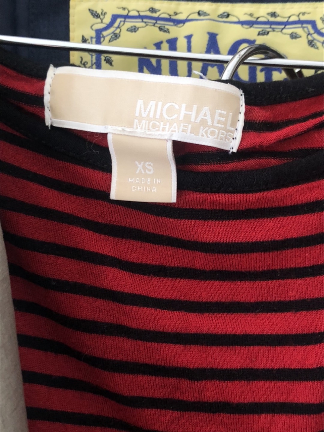 XS-M- Michael Kors Red Striped Dress image indicator(5)