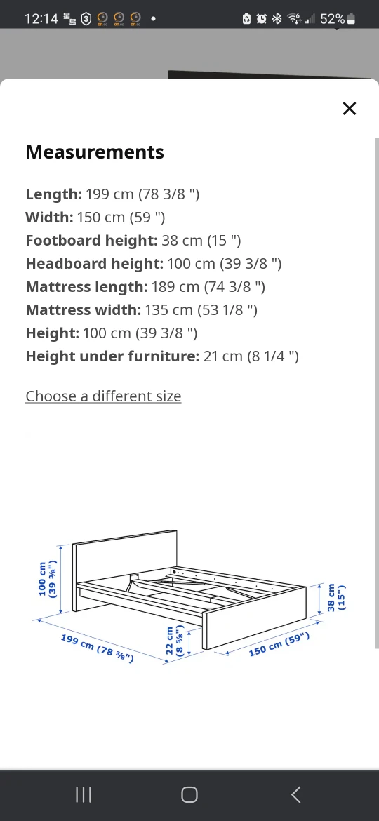 Trade it or sell it: Ikea queen bed black frame - photo 2